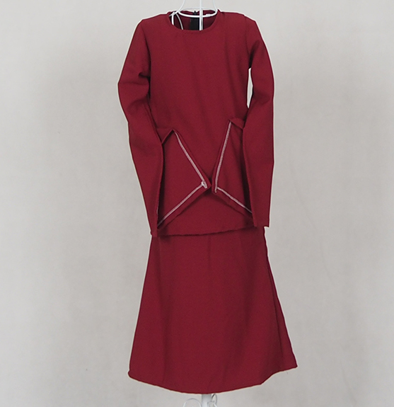 SW4788 Kid's Baju Kurung Maroon