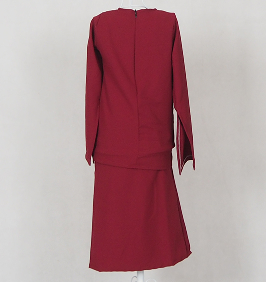 SW4788 Kid's Baju Kurung Maroon