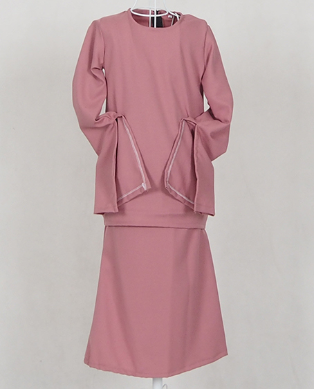 SW4788 Kid's Baju Kurung Pink