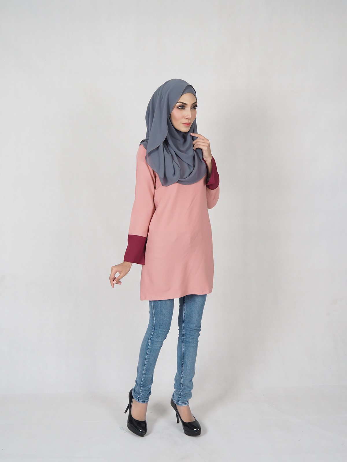 SW4790 Trendy Blouse (Breastfeed) Pink