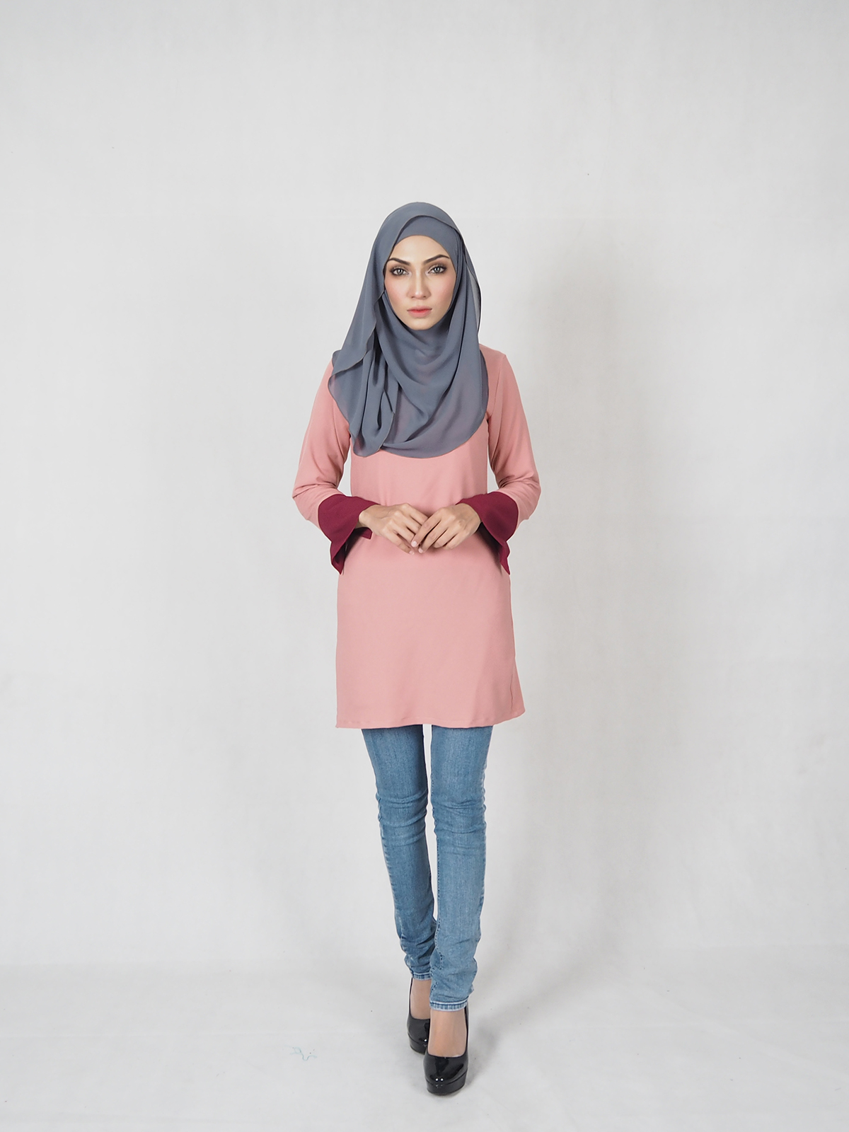 SW4793 Fashion Blouse (Plus Size Breastfeed) Pink