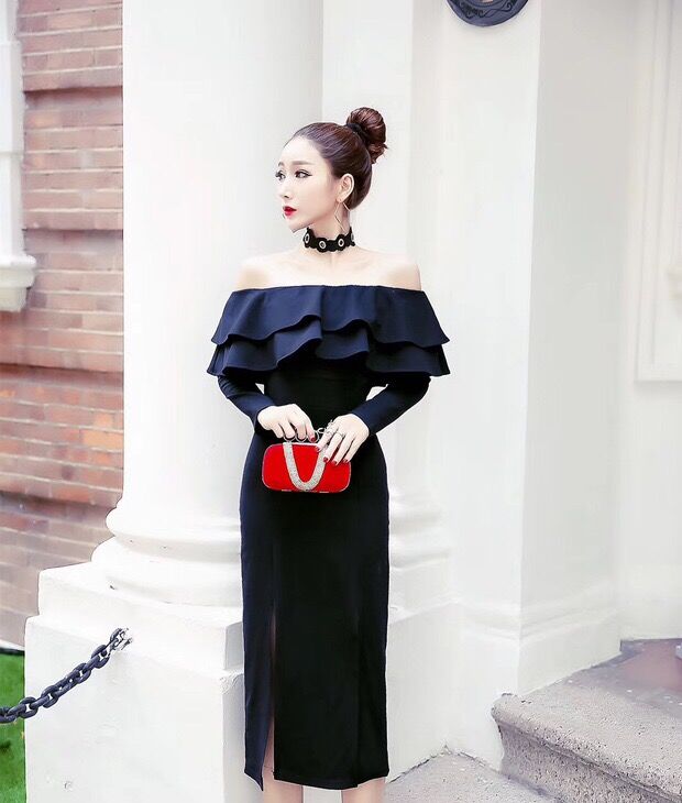 GW2107 Pretty Dress Black