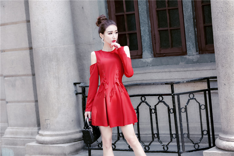 GW2147 Pretty Dress Red