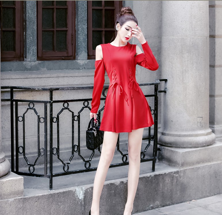 GW2147 Pretty Dress Red