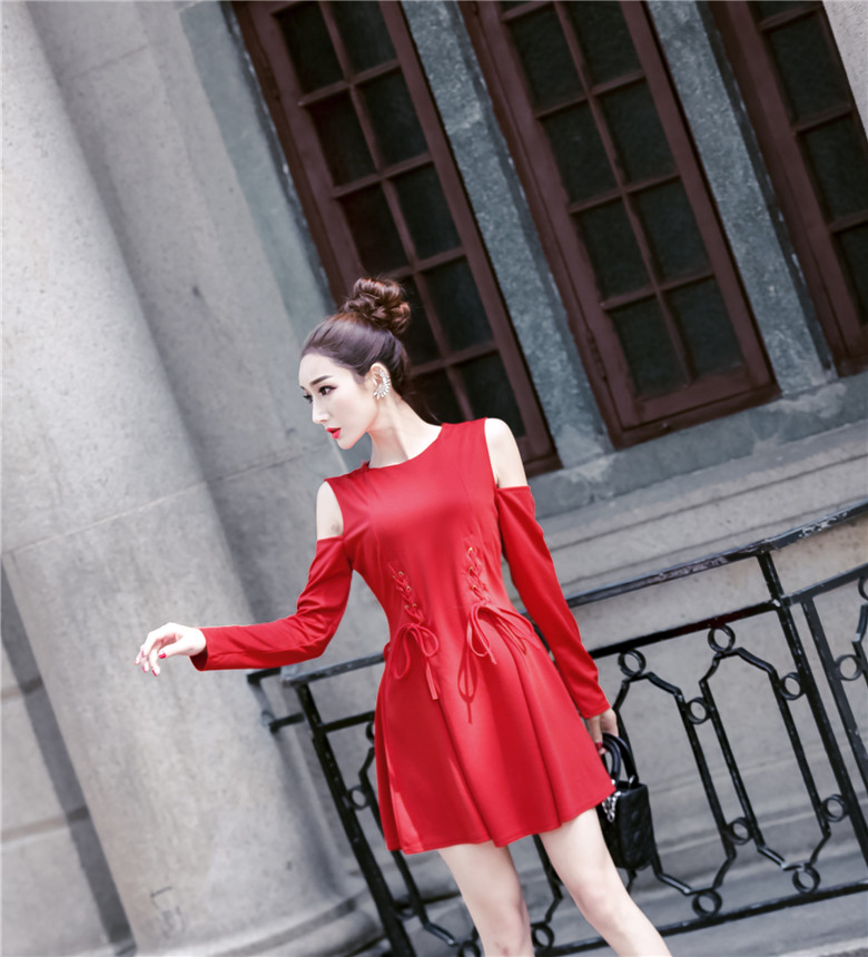 GW2147 Pretty Dress Red