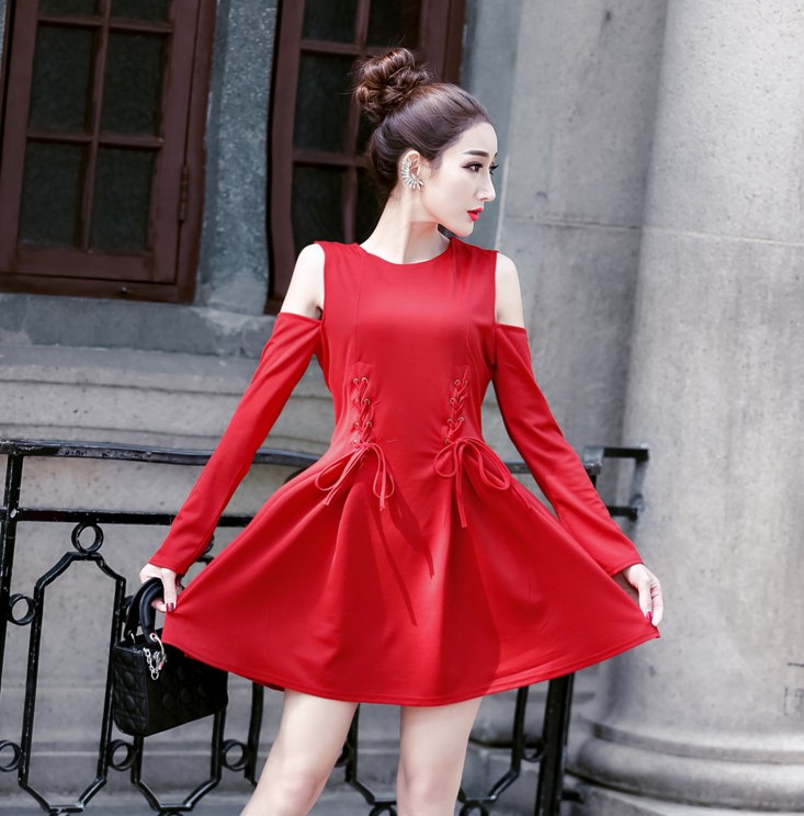 GW2147 Pretty Dress Red