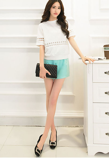 WT3861 Stylish Top White