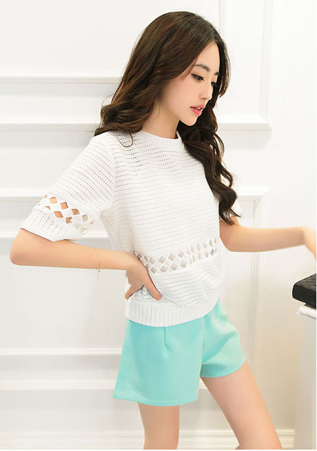 WT3861 Stylish Top White