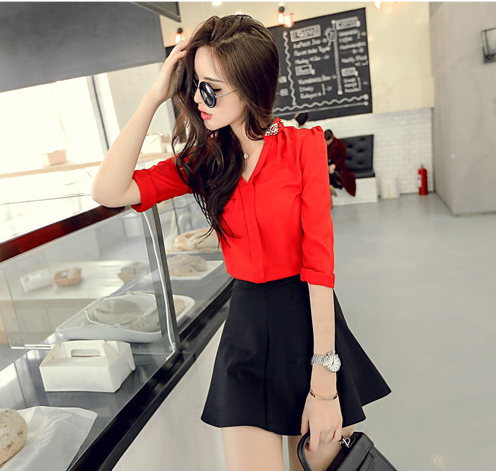 BM70104 Stylish Top Red 