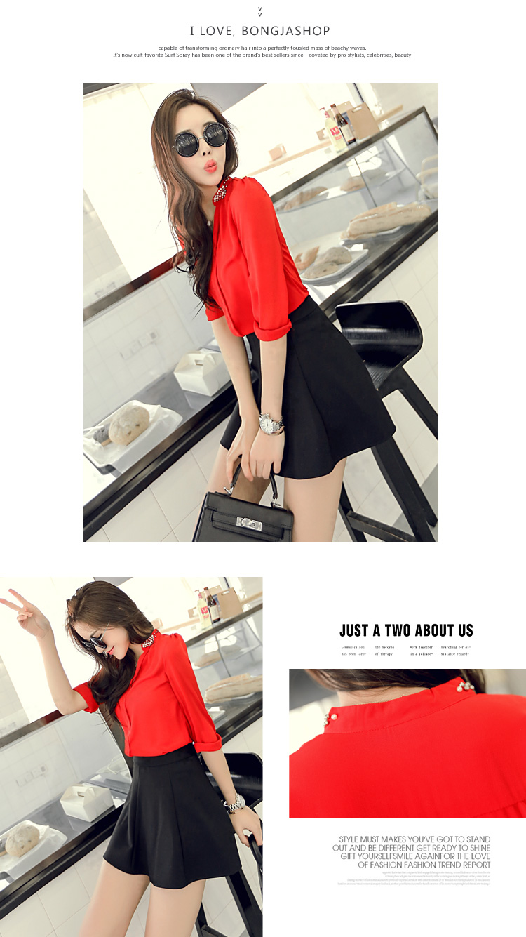 BM70104 Stylish Top Red 