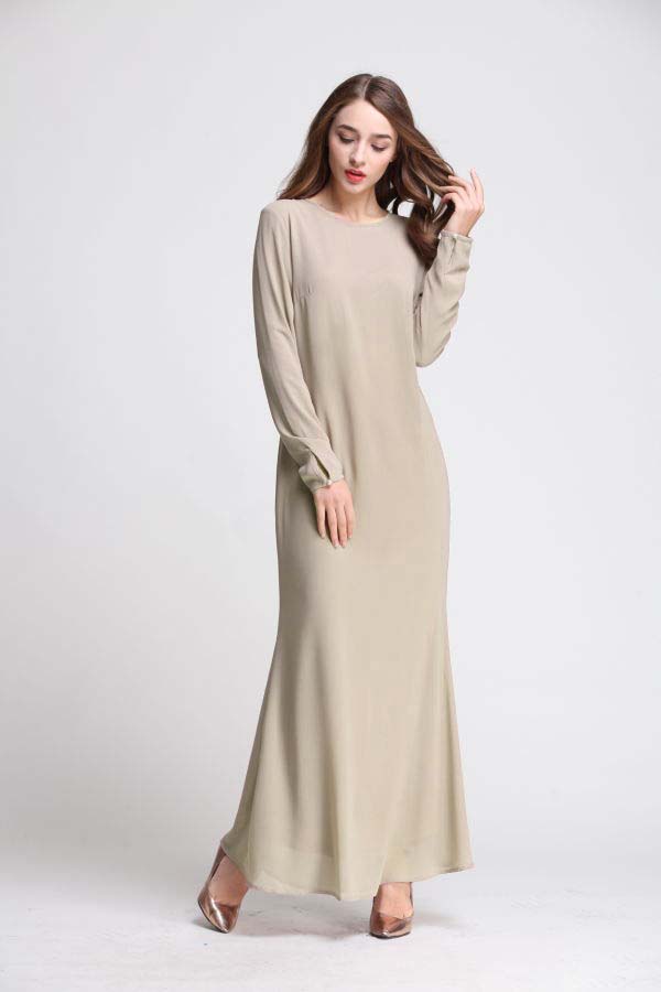 BM70109 Elegant Jubah Almond