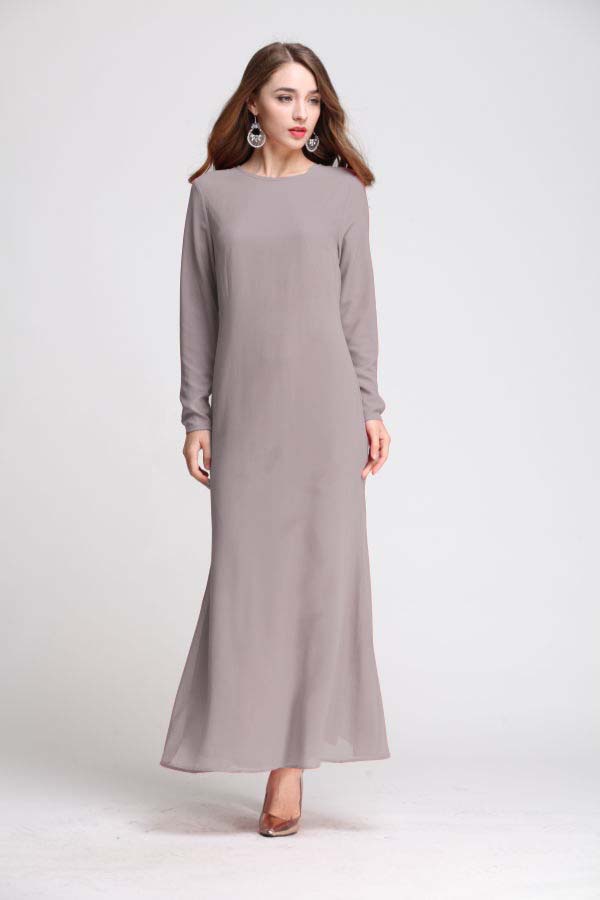 BM70109 Elegant Jubah Grey