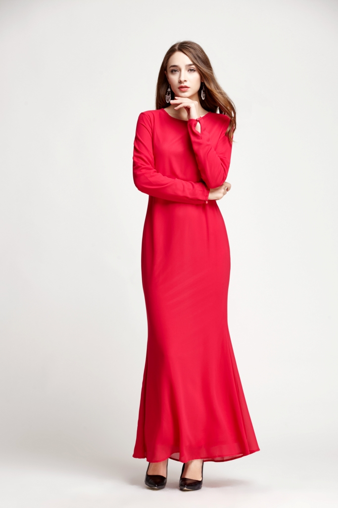 BM70109 Elegant Jubah Red