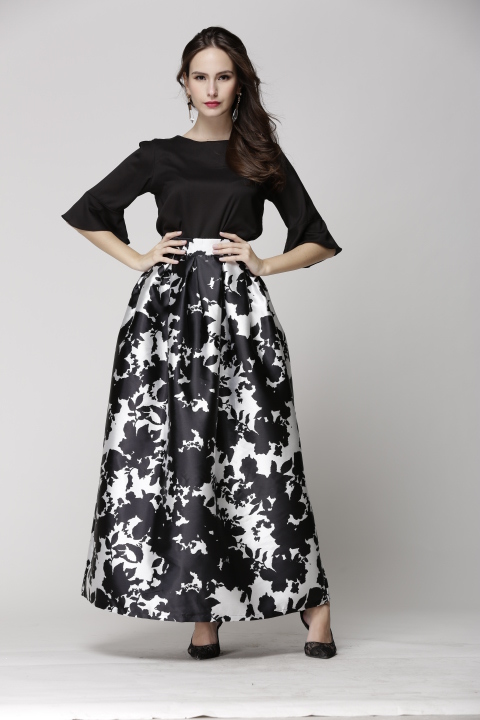 BM70110 Elegant Maxi Skirt Design A