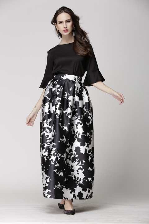 BM70110 Elegant Maxi Skirt Design A
