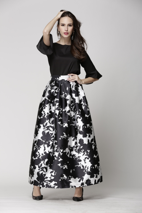 BM70110 Elegant Maxi Skirt Design A