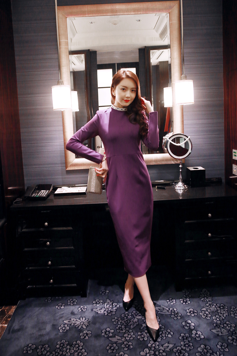 BM70113 Fashion Dress Purple
