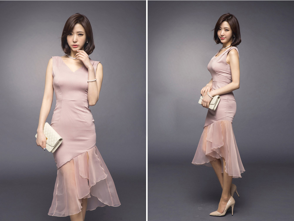 BM70124 Charming Dress Pink