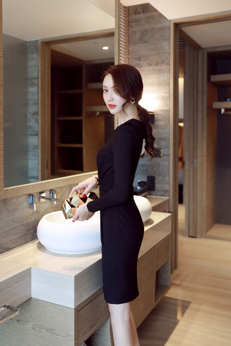 BM70139 Elegant Dress Black