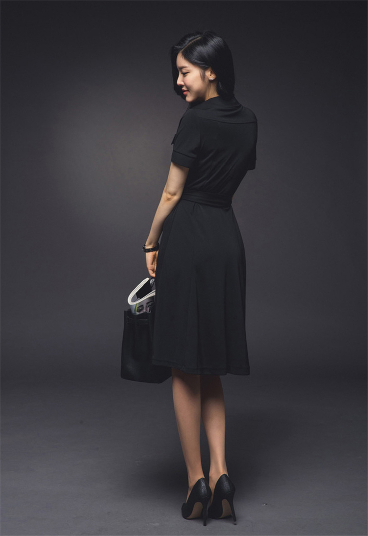 BM70140 Korea Fashion Dress Black