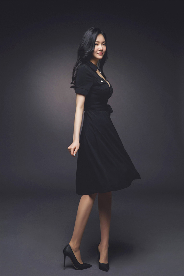 BM70140 Korea Fashion Dress Black