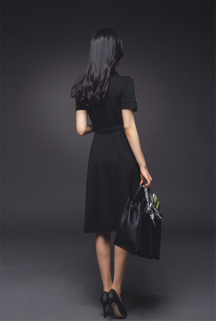 BM70140 Korea Fashion Dress Black