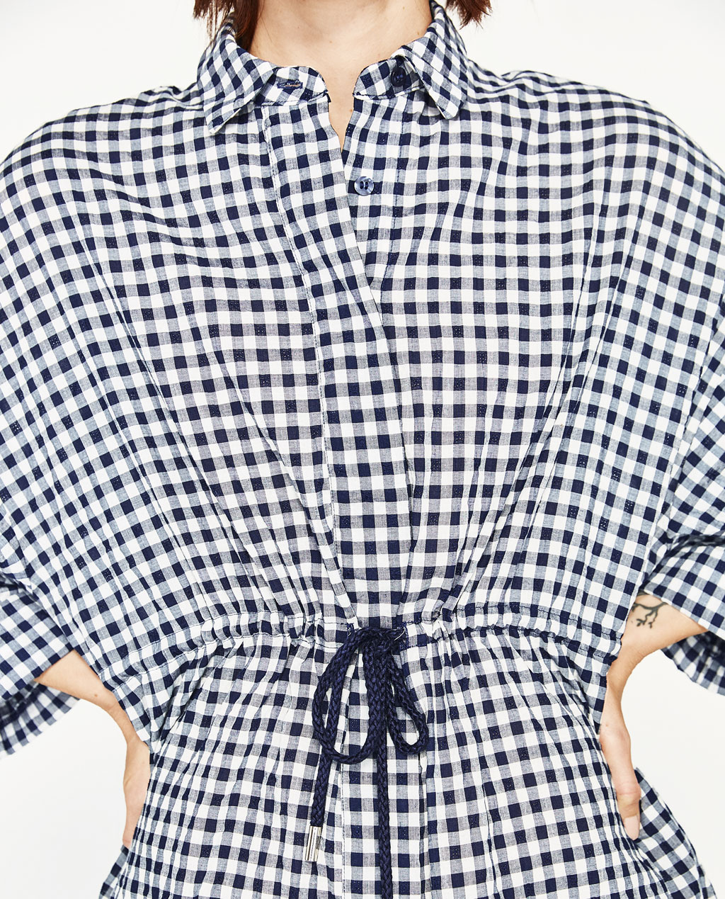 BM70146 Europe Checker Dress As Picture