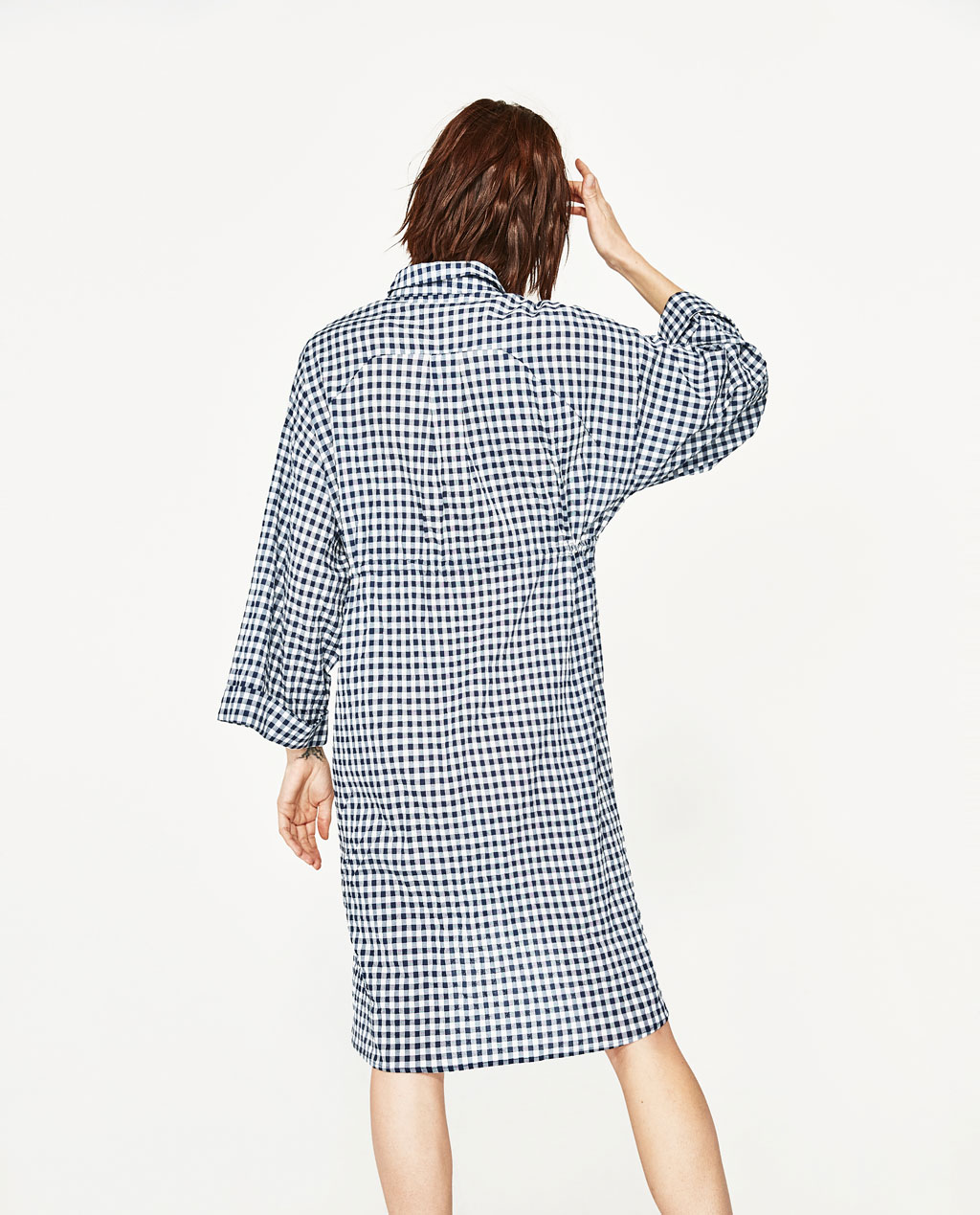 BM70146 Europe Checker Dress As Picture