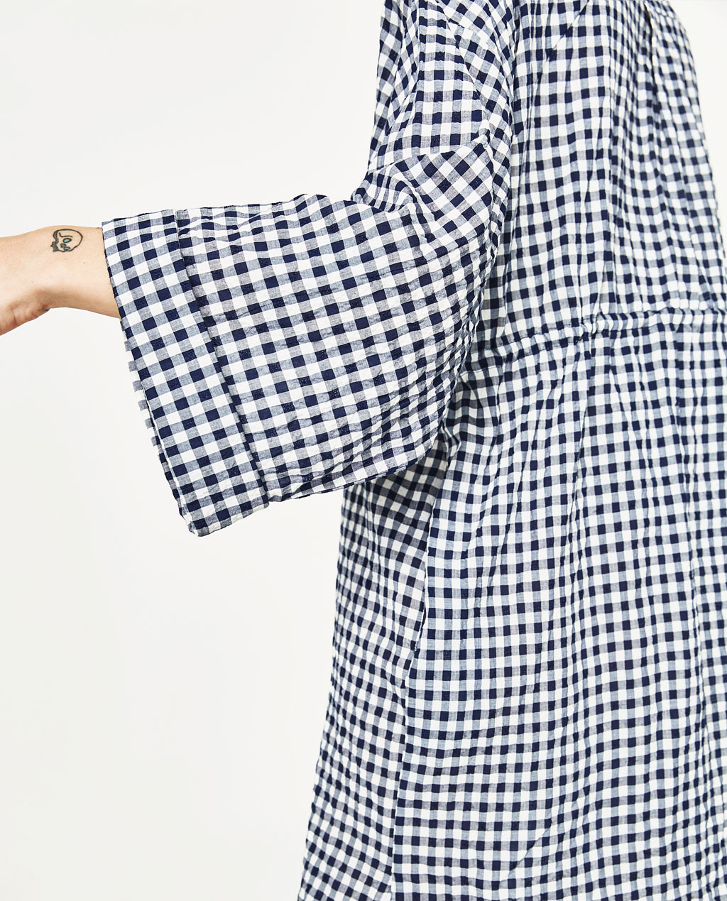 BM70146 Europe Checker Dress As Picture
