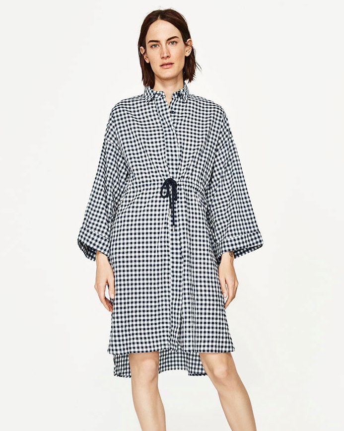 BM70146 Europe Checker Dress As Picture