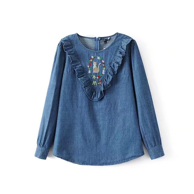 BM70151 Cute Fashion Top Light Blue