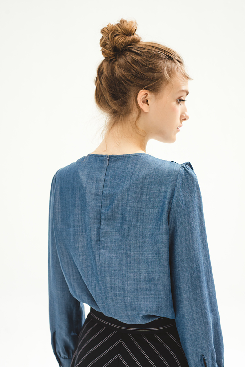 BM70151 Cute Fashion Top Light Blue