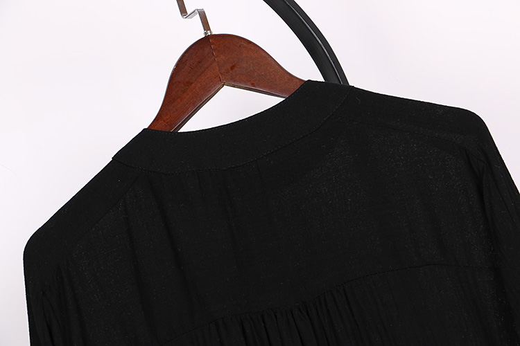 BM70153 Pretty Long Sleeves Top Black