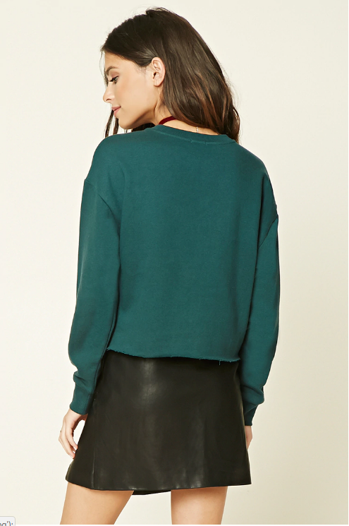 BM70154 Fashion Sweater Top Green