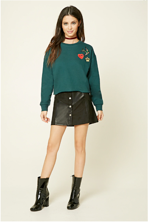 BM70154 Fashion Sweater Top Green