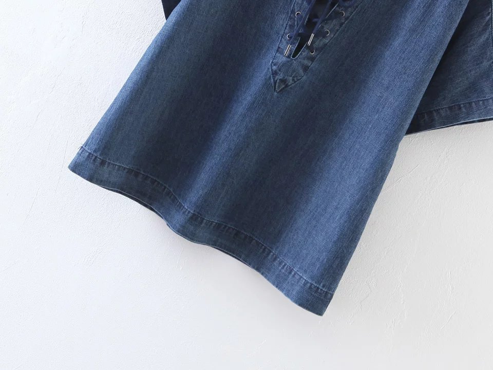 BM70156 Stylish Denim Top Blue