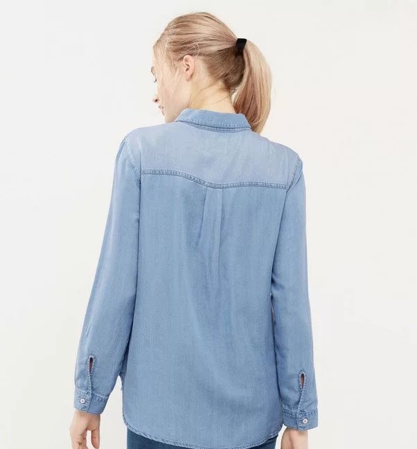 BM70161 Stylish Denim Top Blue