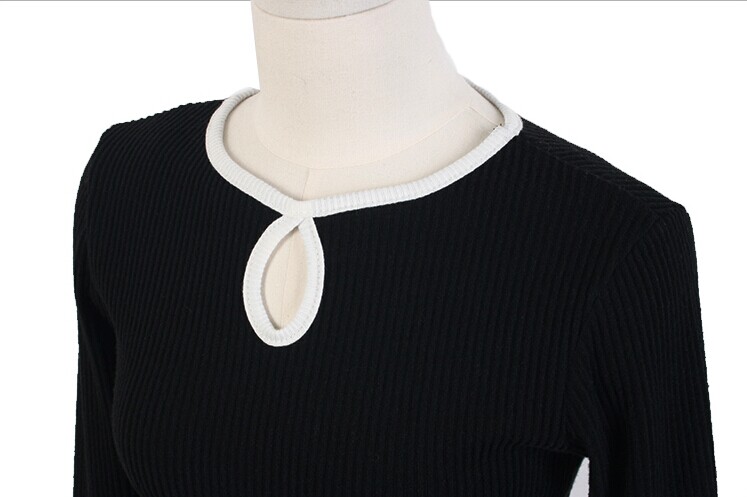 BM70173 Korea Charming Top Black