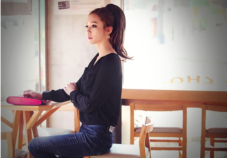 BM70174 Korea Fashion Top Black