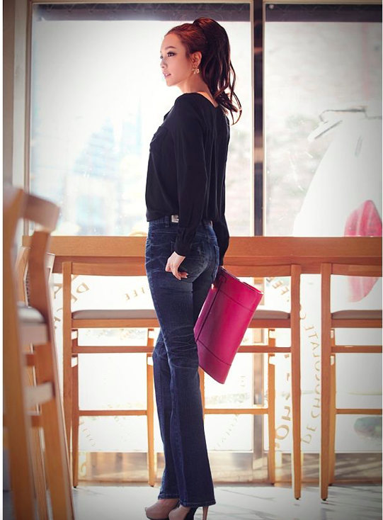 BM70174 Korea Fashion Top Black