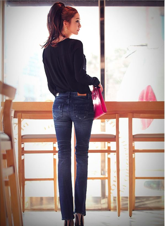 BM70174 Korea Fashion Top Black