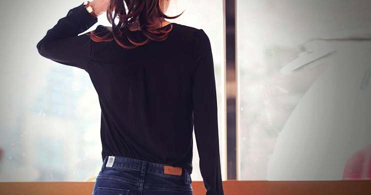 BM70174 Korea Fashion Top Black