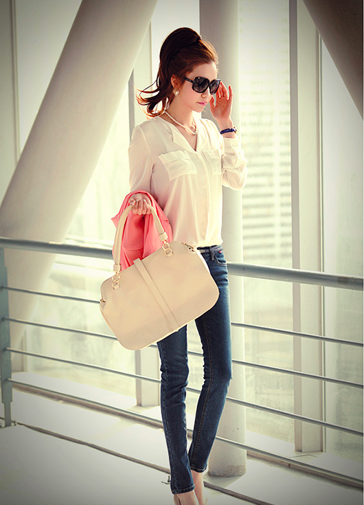 BM70174 Korea Fashion Top White