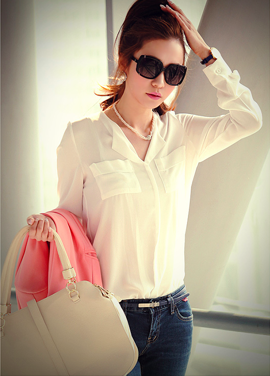 BM70174 Korea Fashion Top White