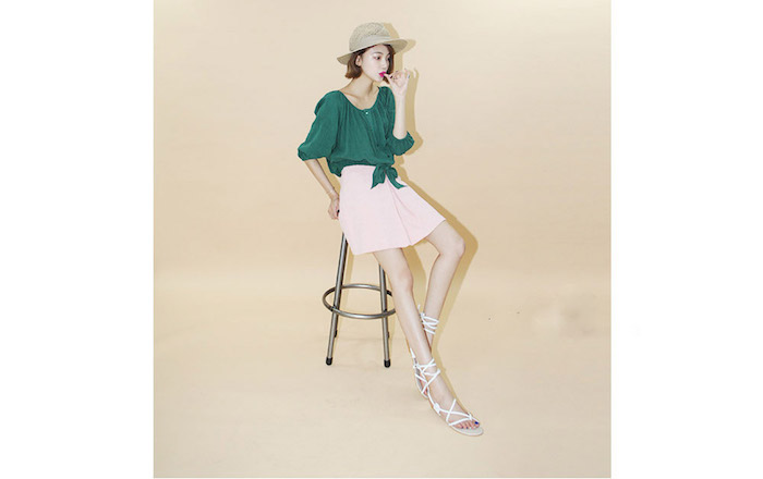 BM70176 Stylish Top Green