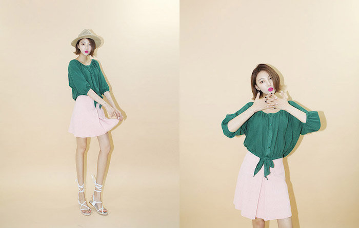BM70176 Stylish Top Green
