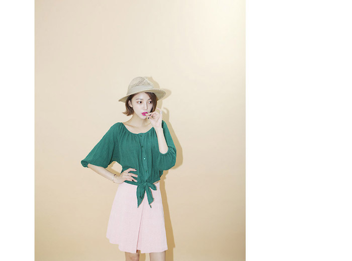 BM70176 Stylish Top Green