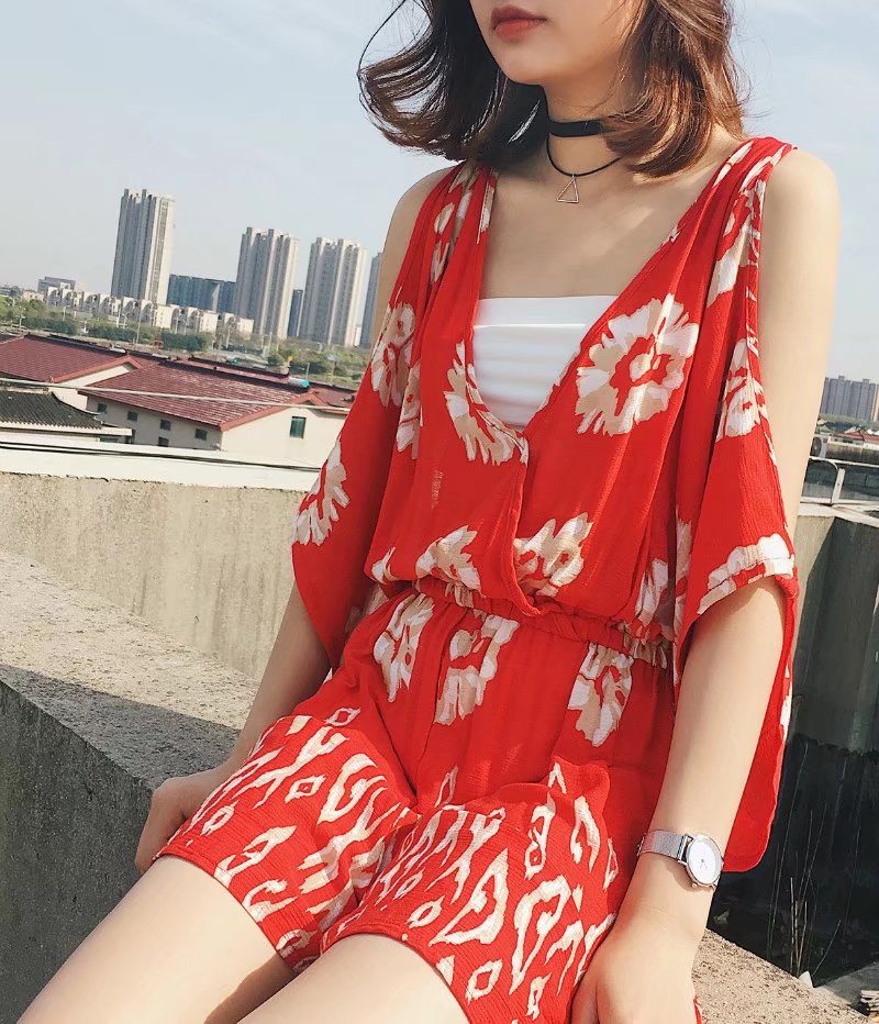 BM70223 Lovely Jumpsuit Red