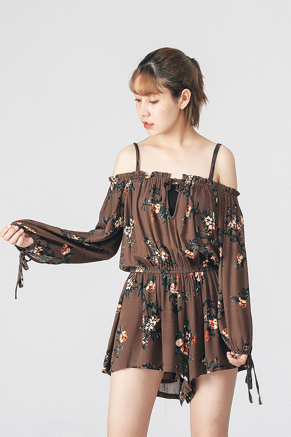 BM70225 Lovely Jumpsuit Brown