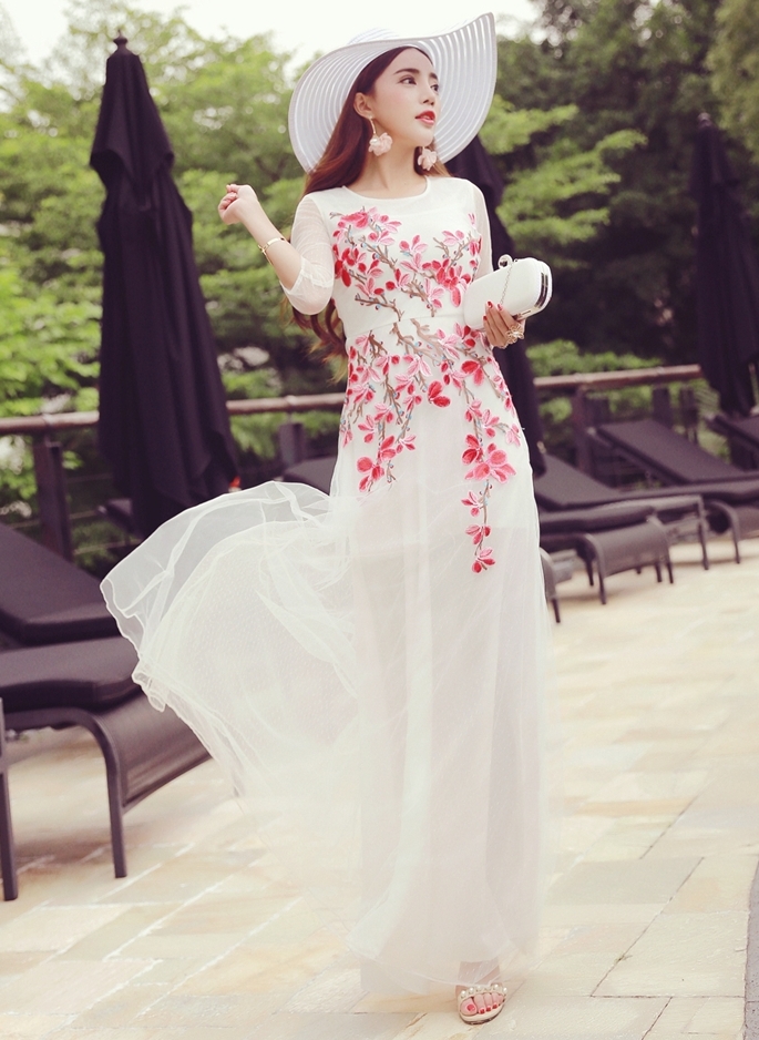 BM70235 Elegant Dress White